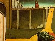 giorgio de chirico Gare Montparnasse oil